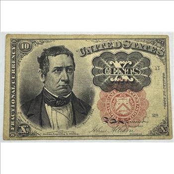 Series of 1874 Fifth Issue 10c Fractional Note