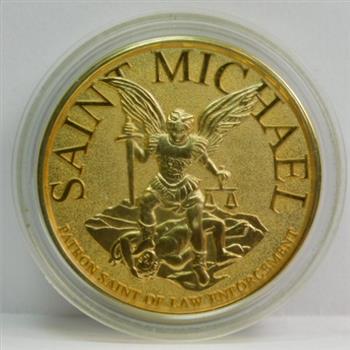Saint Michael Challenge Coin - Patron Saint of Law Enforcement - Police Officer's Prayer