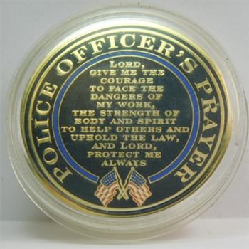 Saint Michael Challenge Coin - Patron Saint of Law Enforcement - Police Officer's Prayer