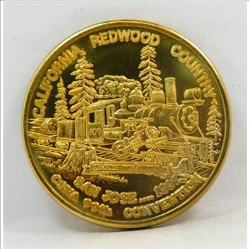 California State Numismatic Association Commemorative Medal/Coin - 1997 - California Redwood Country - San Jose - Bronze