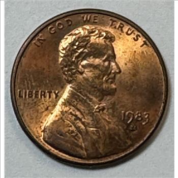 MINT ERROR 1983 D/D Repunched Mint Mark Lincoln Cent