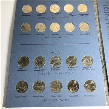 Washington State Quarters 2004-2008 High Grade Complete Set in Album