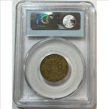 Jamaica 1/2 Penny*WTC Ground Zero Recovery 9-11-01*PCGS Certified