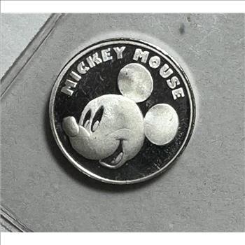 .999 Fine Silver 1/20 oz Mickey Mouse Disney Commemorative Silver in Sealed Package