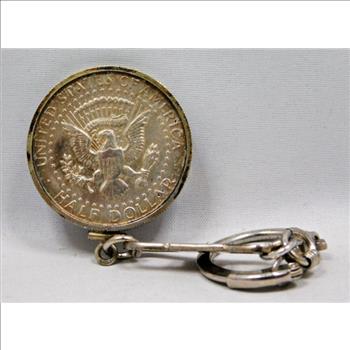 1964 Silver Kennedy Half Dollar Key Chain!
