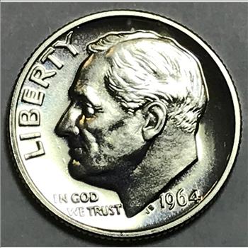 1964 Silver Roosevelt Dime - Proof Condition
