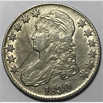 1830 Capped Bust Silver Half Dollar