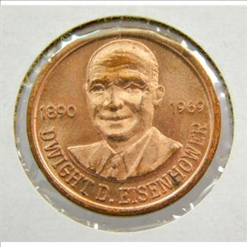 Five Star General Dwight D. Eisenhower Commemorative Medallion - 1