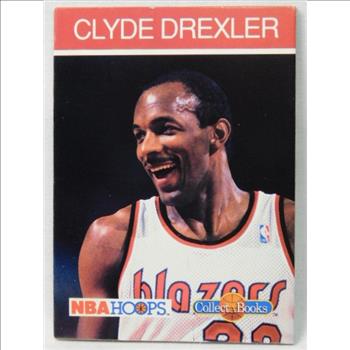 1990 NBA Hoops Collect-A-Books - Clyde Drexler - Profile and Pictures