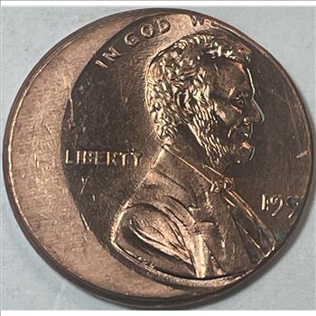MINT ERROR 199? Lincoln Cent OFF CENTER Error