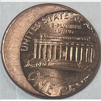 MINT ERROR 199? Lincoln Cent OFF CENTER Error