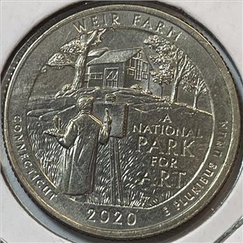 RARE 2020-W V75 Privy Weir Farm West Point Minted Quarter