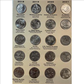 Complete 2010-2021 National Parks Quarter Set - Total of 60 Coins Included