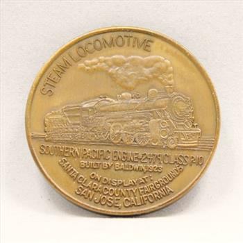 Southern Pacific Steam Locomotive Engine Commemorative Coin/Medal