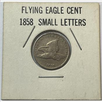 1858 Small Letters Variety Flying Eagle Cent