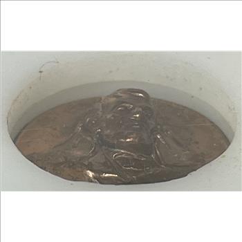 RARE 1959-D Lincoln Wheat Cent 3-D Pop Out Repousse Coin in Protective Acrylic Holder
