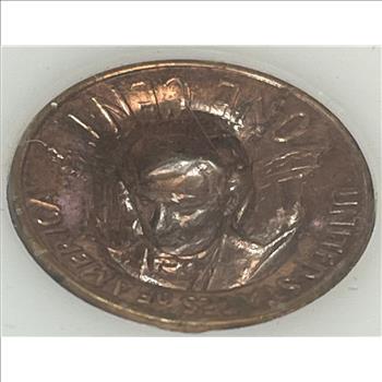 RARE 1959-D Lincoln Wheat Cent 3-D Pop Out Repousse Coin in Protective Acrylic Holder