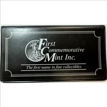 Blue and Green Seals U.S. Currency Set in Protective Folder/Wallet Issued by the First Commemorative Mint