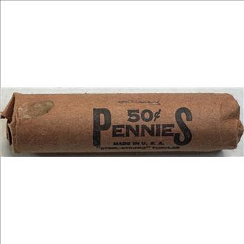 Uncirculated 1968-S Lincoln Memorial Cent Roll