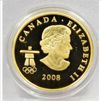 12 Gram - 2008 Canada $75 GOLD 2010 Vancouver Olympics Inuit Indian Inukshuk Stone Man Gold Commemorative