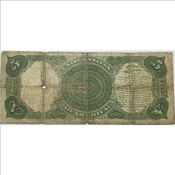 1907 $5 U.S. Legal Tender 