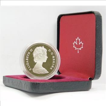 1983 Canada Silver Proof Dollar Universiade Edmonton Royal Canadian Mint Packaging