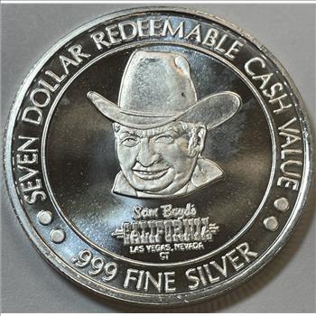 .999 Fine Silver Oahu - The Gathering Place - Sam Boyd's California Hotel - Las Vegas - .80 oz Silver Casino Token