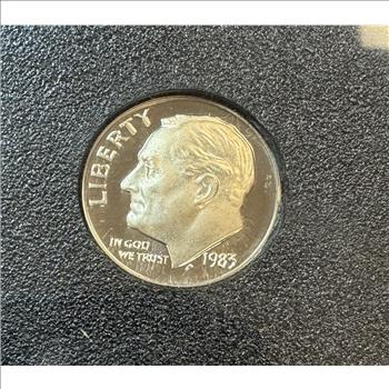 RARE MINT ERROR 1983 No S Dime Proof Set