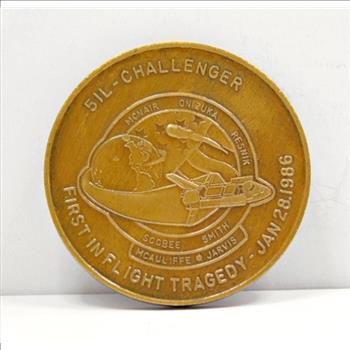 1986 Space Shuttle Challenger Tragedy Memorial Commemorative Coin