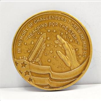 1986 Space Shuttle Challenger Tragedy Memorial Commemorative Coin
