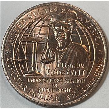 RARE MINT ERROR 2023-D Eleanor Roosevelt Quarter Missing Clad Layer Error - HIGH GRADE