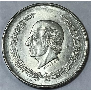 1952 Mexico Silver 5 Pesos - Hidalgo Commemorative Coin