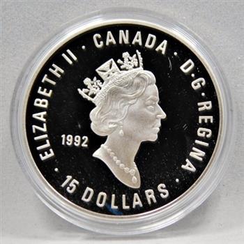 SILVER Proof 1996 Canadian World Olympic Games 33.63 Grams Edge Lettering 