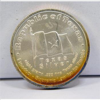 2003 Republic of Texas - A Sovereign Nation Under God - 8 Grams .999 Fine Texas Silver Commemorative Coin