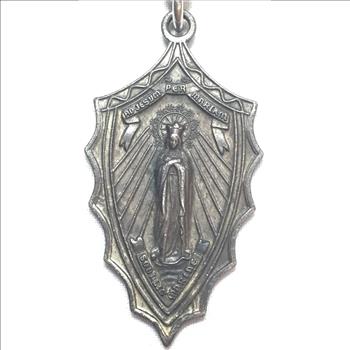 Sodality Virgin Mary Jesus Christ Catholic Pinback Medal