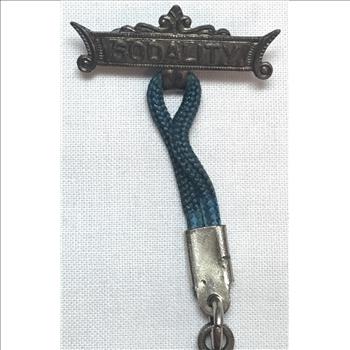 Sodality Virgin Mary Jesus Christ Catholic Pinback Medal