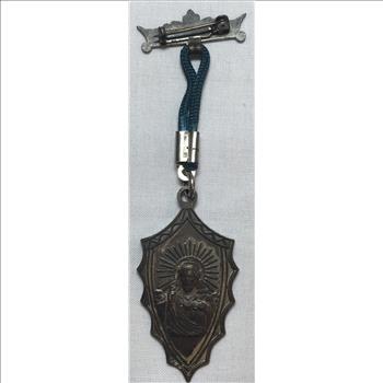 Sodality Virgin Mary Jesus Christ Catholic Pinback Medal