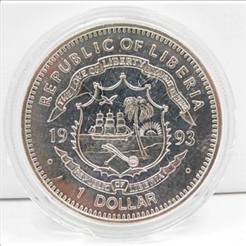 1993 $1 Nolan Ryan - Baseball Seven Career No-Hitters Commemorative Coin