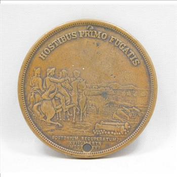 1901 Siege of Boston - 1776 Revolutionary War Evacuation of British Forces - 125th Anniversary Commemorative Coin/Medal