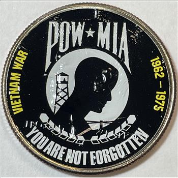 1962-1975 POW-MIA Colorized Kennedy Half Dollar