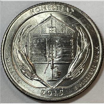 MINT ERROR 2015-P Double Die Reverse VP-001 Homestead Quarter - HIGH GRADE