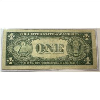 STAR NOTE REPLACEMENT ERROR 1935G $1 Silver Certificate Star Note No Motto Variety