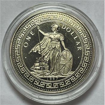 1997 Hong Kong Colorized Commemorative Dollar - Hong Kong Returns to China