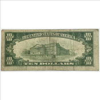 1934 $10 Federal Reserve Note - Minneapolis, Minnesota