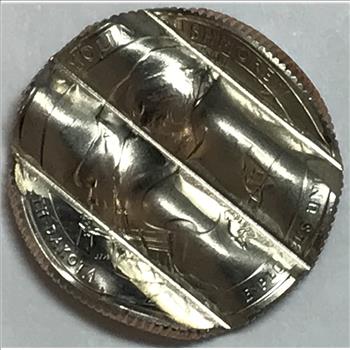 MINT ERROR - 2013-D Mount Rushmore US Mint Waffle Coin Quarter Error