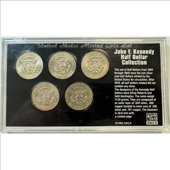 John F. Kennedy SILVER Half Dollar Collection 1965-1969