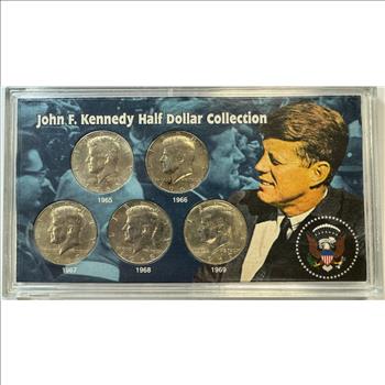 John F. Kennedy SILVER Half Dollar Collection 1965-1969