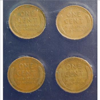 World War I & World War II Penny Collection in Custom Hard Plastic Frame