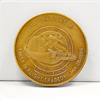 1986 Space Shuttle Challenger Tragedy Memorial Commemorative Coin
