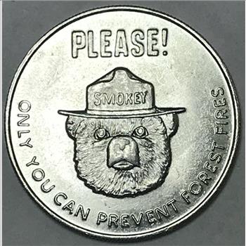 Smokey Bear Prevent Forest Fires Coin/Medal